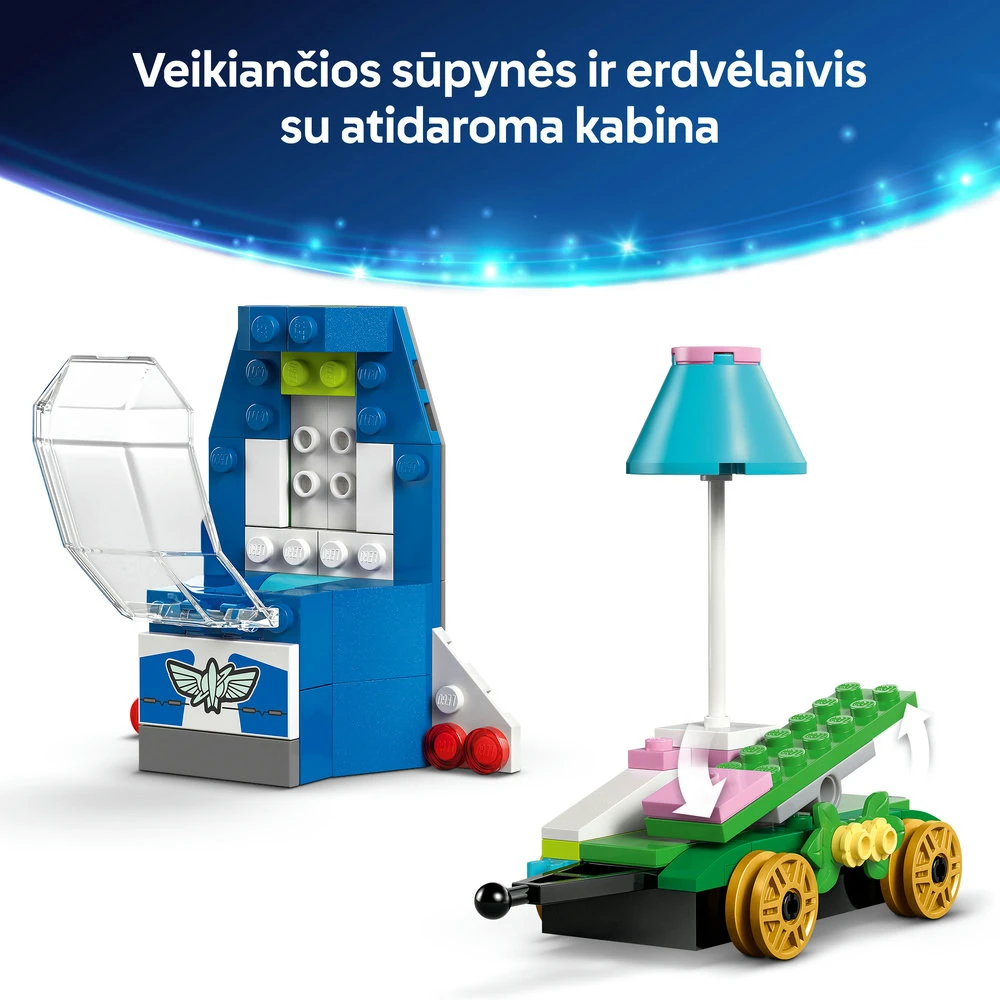 LEGO® ǀ Disney ir Pixar „Žaislų istorijos“ šventinis traukinys ir RC automobilis 43264