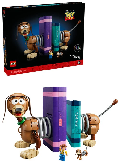 LEGO® ǀ Disney ir Pixar „Žaislų istorijos“ šuniuko Slinkio knygų atramos 43301