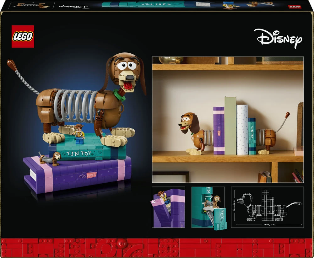 LEGO® ǀ Disney ir Pixar „Žaislų istorijos“ šuniuko Slinkio knygų atramos 43301