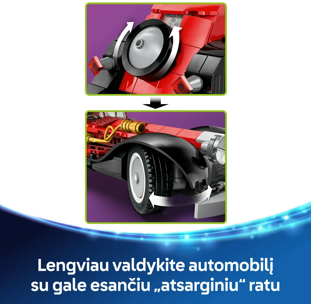 LEGO® ǀ Disney Kruelos De Vil automobilis Modelis 43277