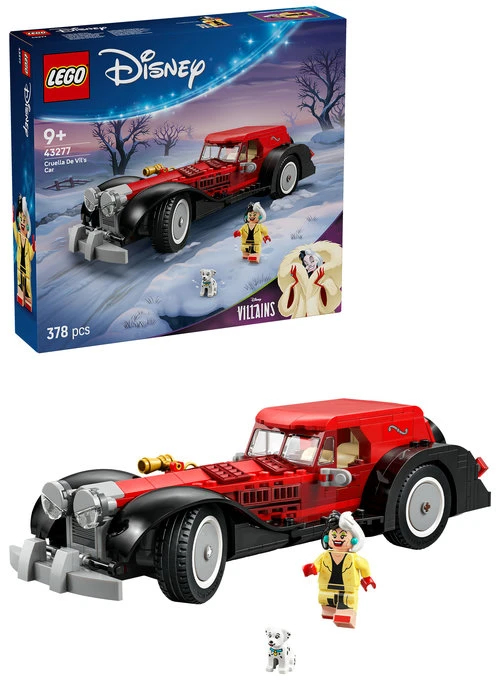LEGO® ǀ Disney Kruelos De Vil automobilis Modelis 43277