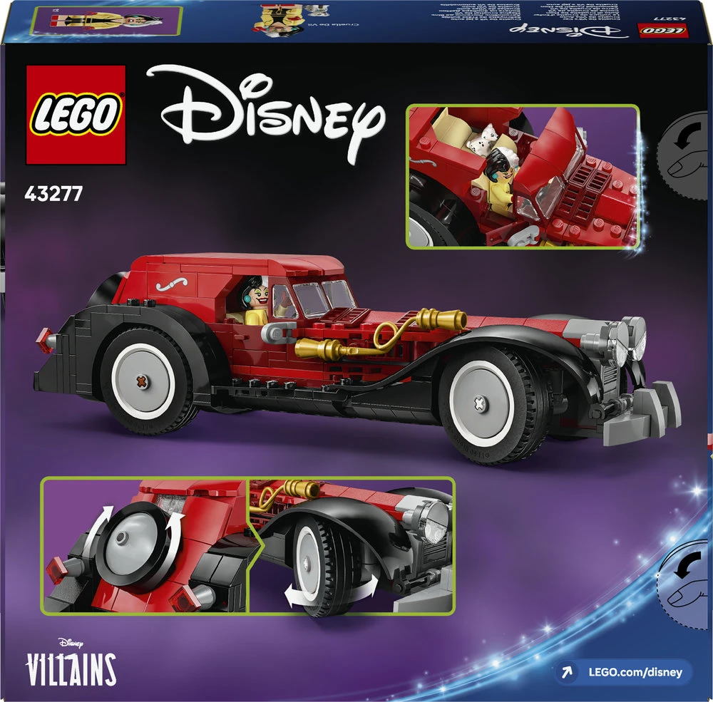 LEGO® ǀ Disney Kruelos De Vil automobilis Modelis 43277