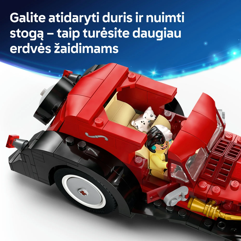LEGO® ǀ Disney Kruelos De Vil automobilis Modelis 43277