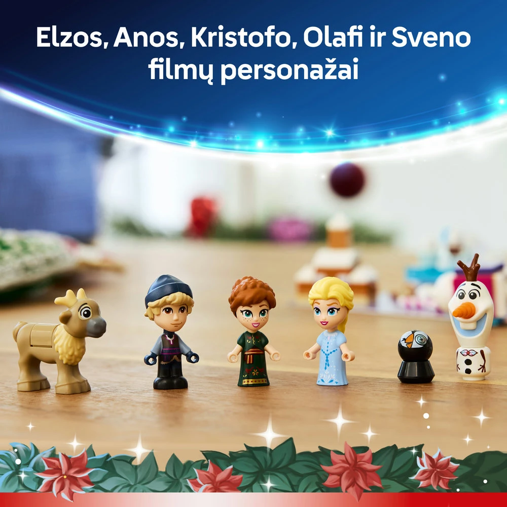 LEGO® ǀ Disney „Ledo šalies“ 2025 metų advento kalendorius (43273)