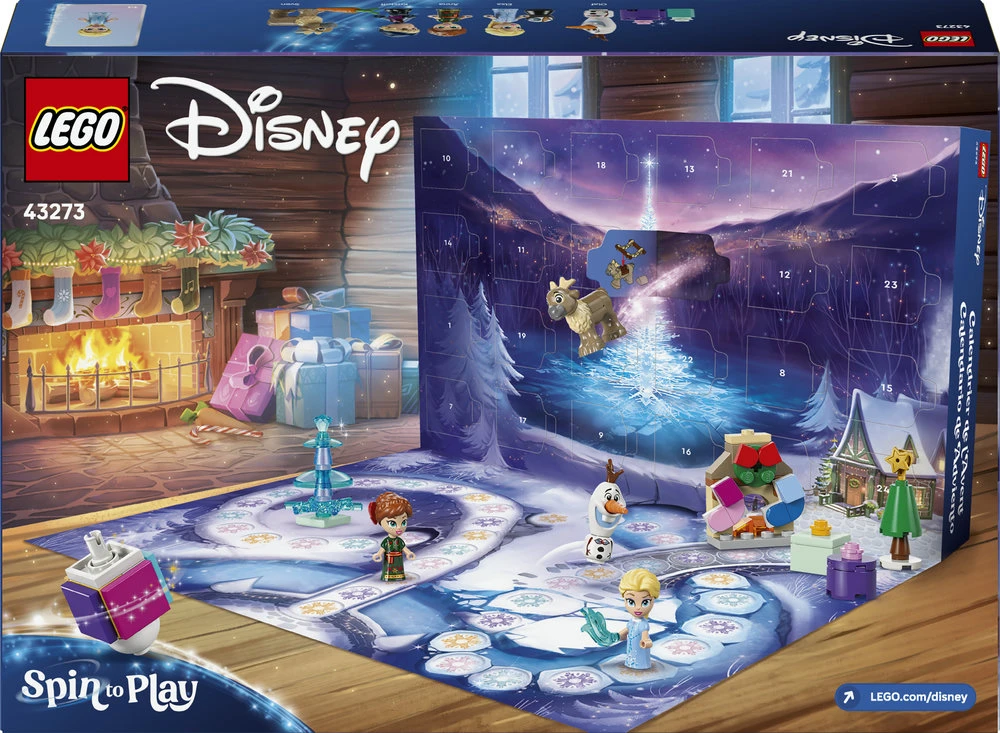 LEGO® ǀ Disney „Ledo šalies“ 2025 metų advento kalendorius (43273)