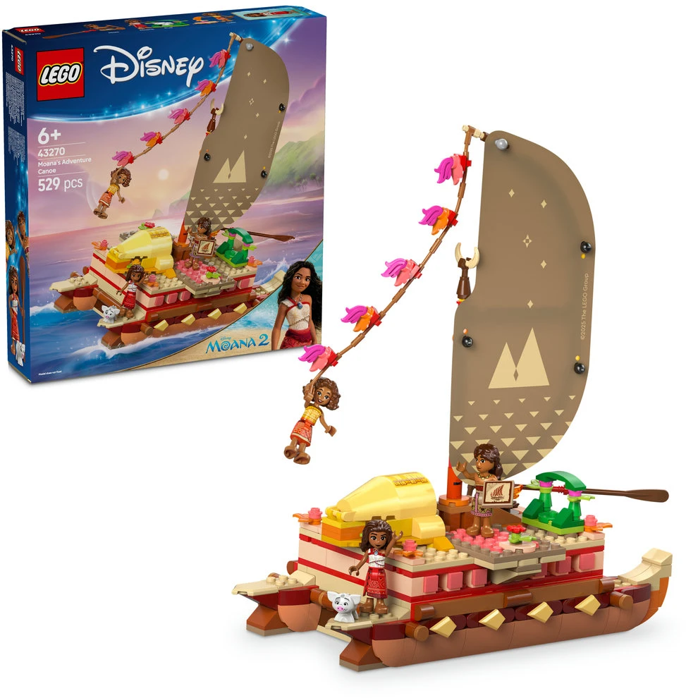 LEGO® Disney Princess Moanos nuotykių kanoja (43270)