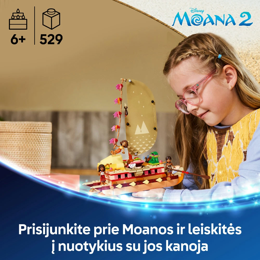 LEGO® Disney Princess Moanos nuotykių kanoja (43270)