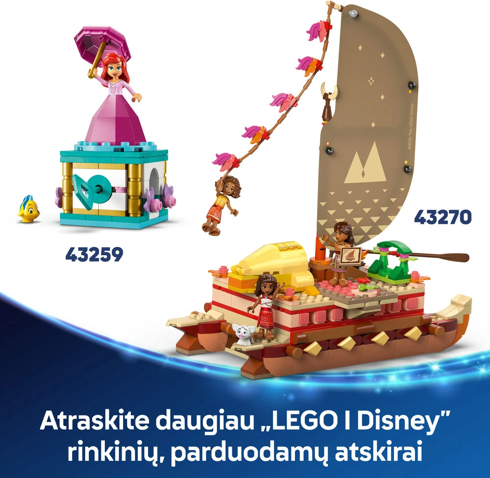 LEGO® Disney Princess Moanos nuotykių kanoja (43270)