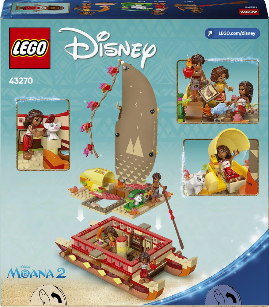 LEGO® Disney Princess Moanos nuotykių kanoja (43270)