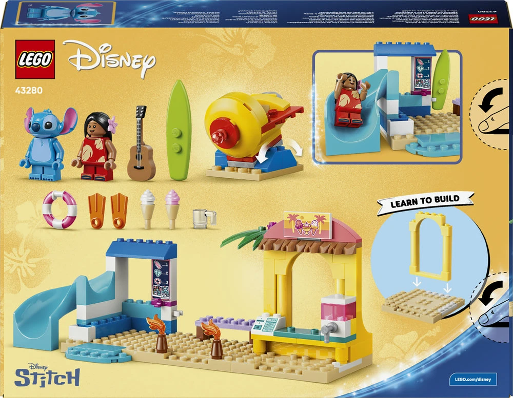 LEGO® ǀ Disney Paplūdimio pramogos su Lilo ir Stiču 43280