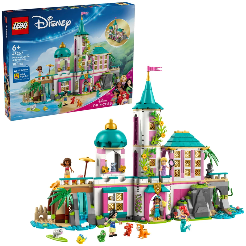 LEGO® ǀ Disney Princesės pilis ir karališkieji augintiniai 43267