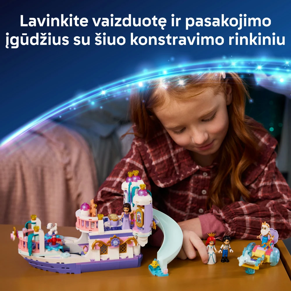LEGO® ǀ Disney Princess Arielės karališkųjų vestuvių valtis 43299