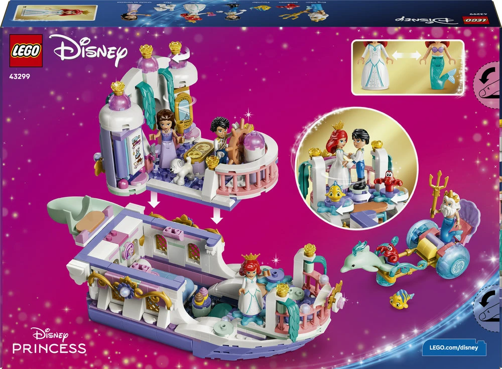 LEGO® ǀ Disney Princess Arielės karališkųjų vestuvių valtis 43299