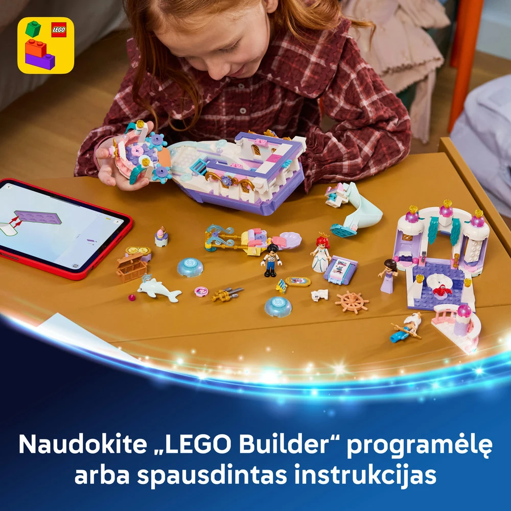 LEGO® ǀ Disney Princess Arielės karališkųjų vestuvių valtis 43299
