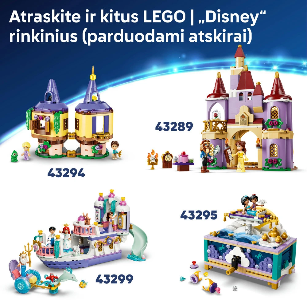 LEGO® ǀ Disney Princess Auksaplaukės pilis Rinkinys 43297