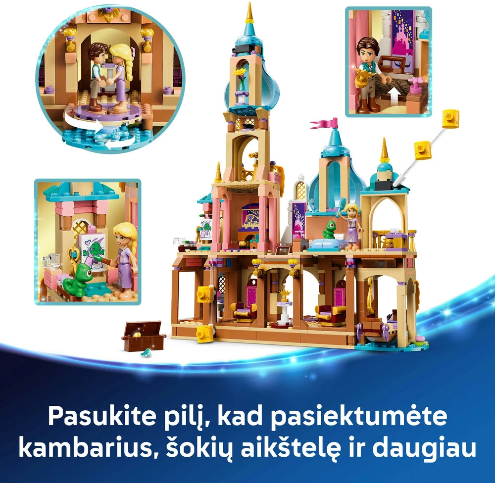 LEGO® ǀ Disney Princess Auksaplaukės pilis Rinkinys 43297