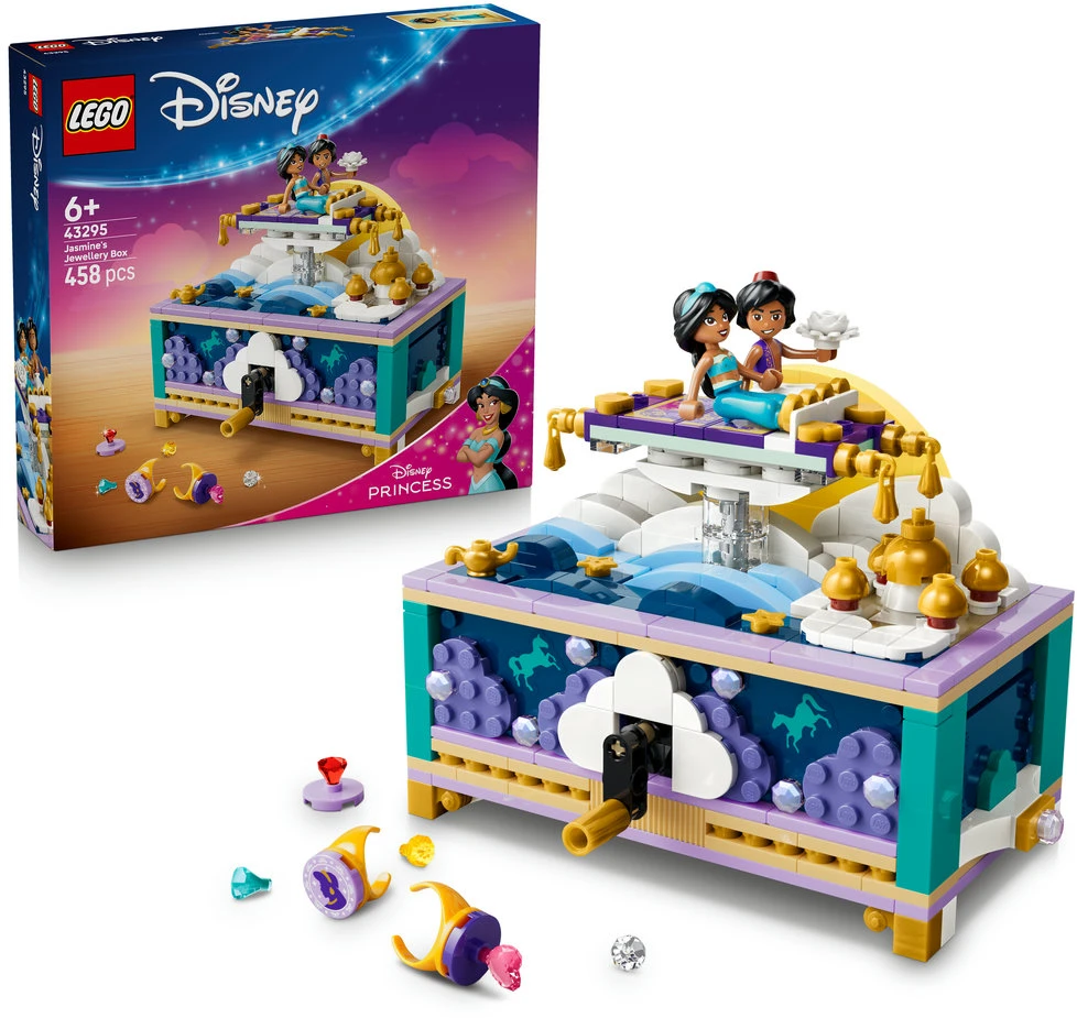 LEGO® ǀ Disney Princess Džasminos papuošalų dėžutė 43295