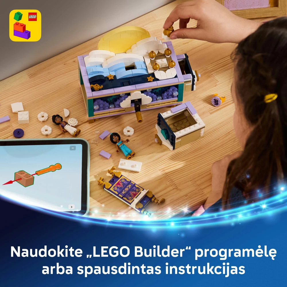 LEGO® ǀ Disney Princess Džasminos papuošalų dėžutė 43295