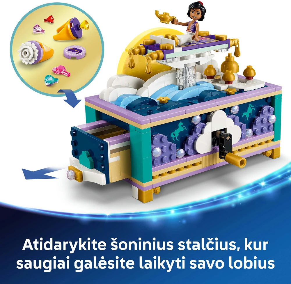 LEGO® ǀ Disney Princess Džasminos papuošalų dėžutė 43295