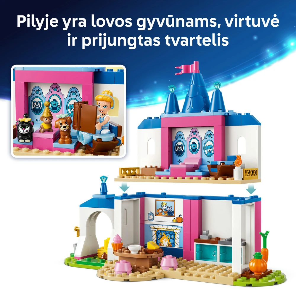 LEGO® ǀ Disney Princess Pelenės bičiulių gyvūnų pilis 43283