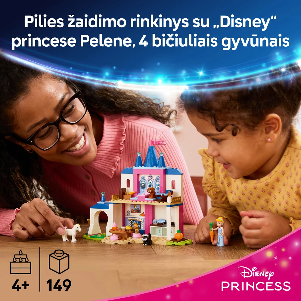 LEGO® ǀ Disney Princess Pelenės bičiulių gyvūnų pilis 43283