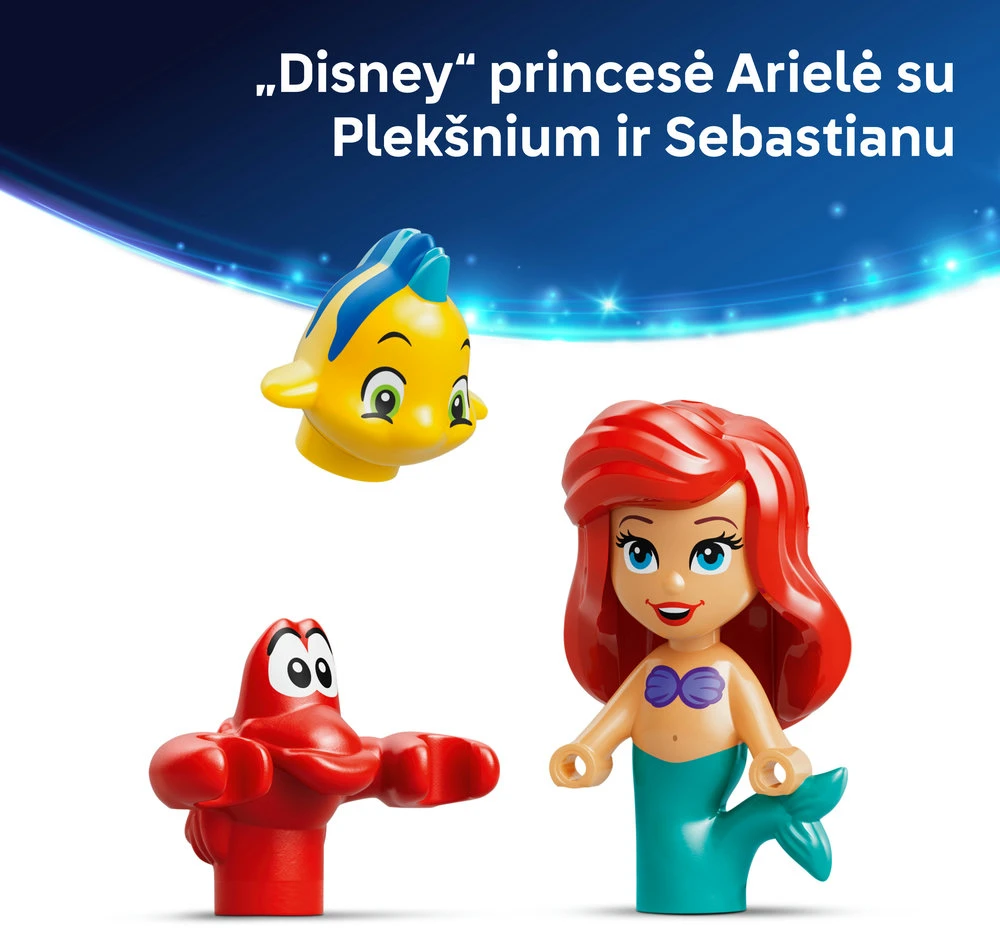 LEGO® ǀ „Disney Princess“ Stebuklingi Arielės mini rūmai 43285