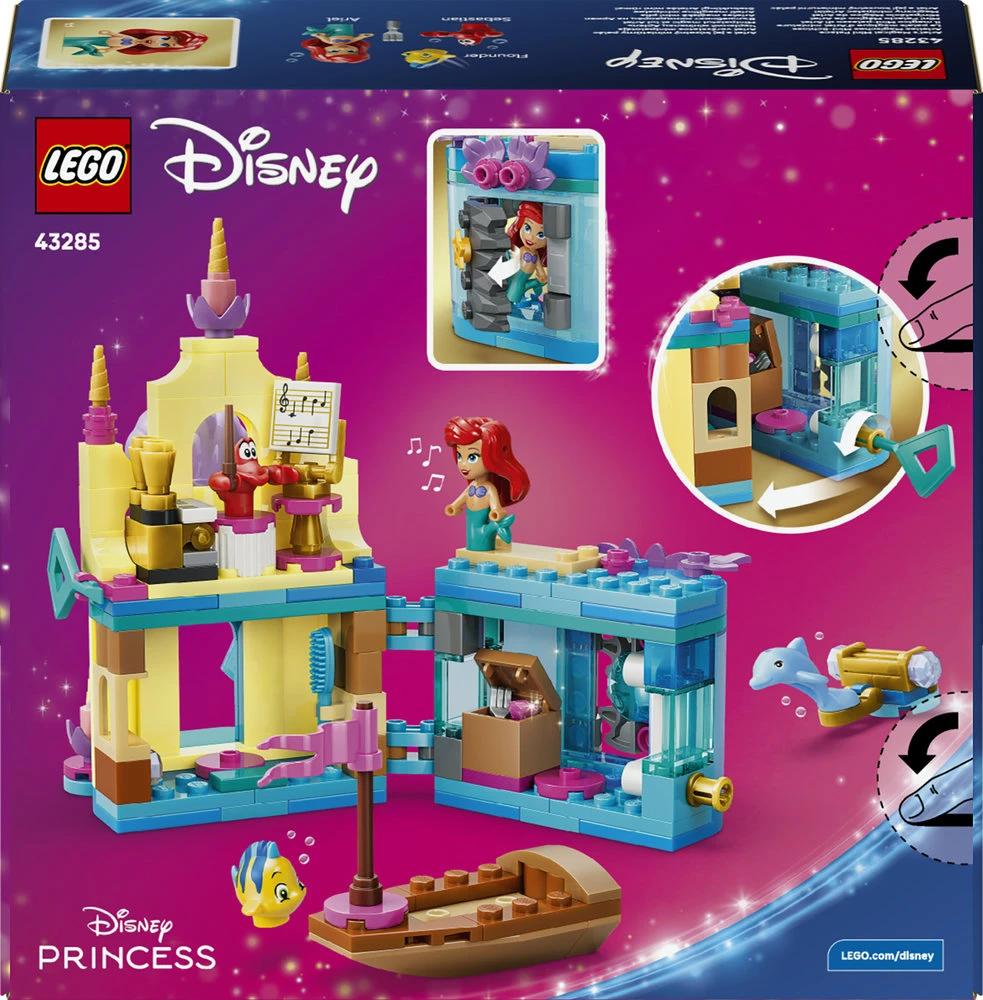 LEGO® ǀ „Disney Princess“ Stebuklingi Arielės mini rūmai 43285