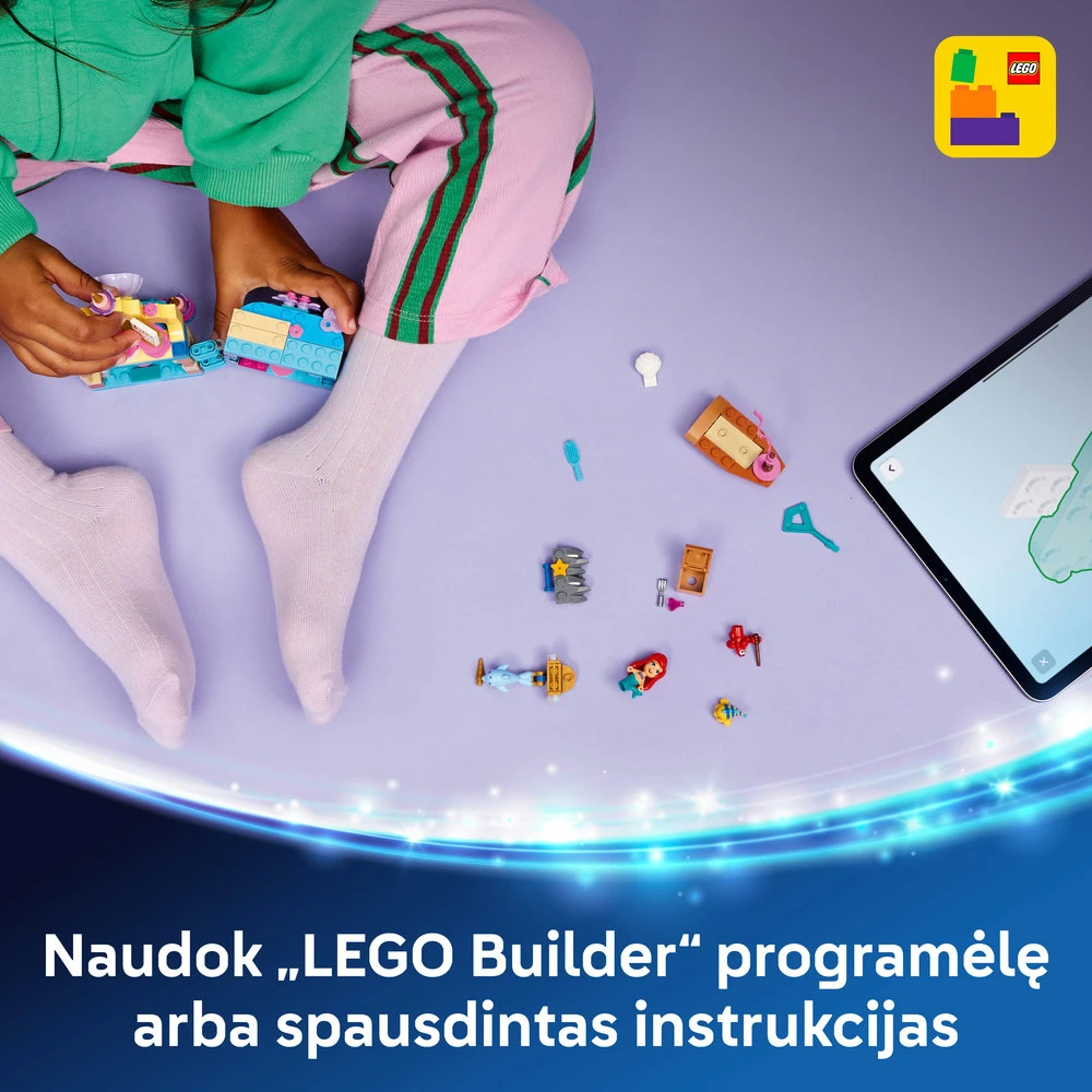 LEGO® ǀ „Disney Princess“ Stebuklingi Arielės mini rūmai 43285