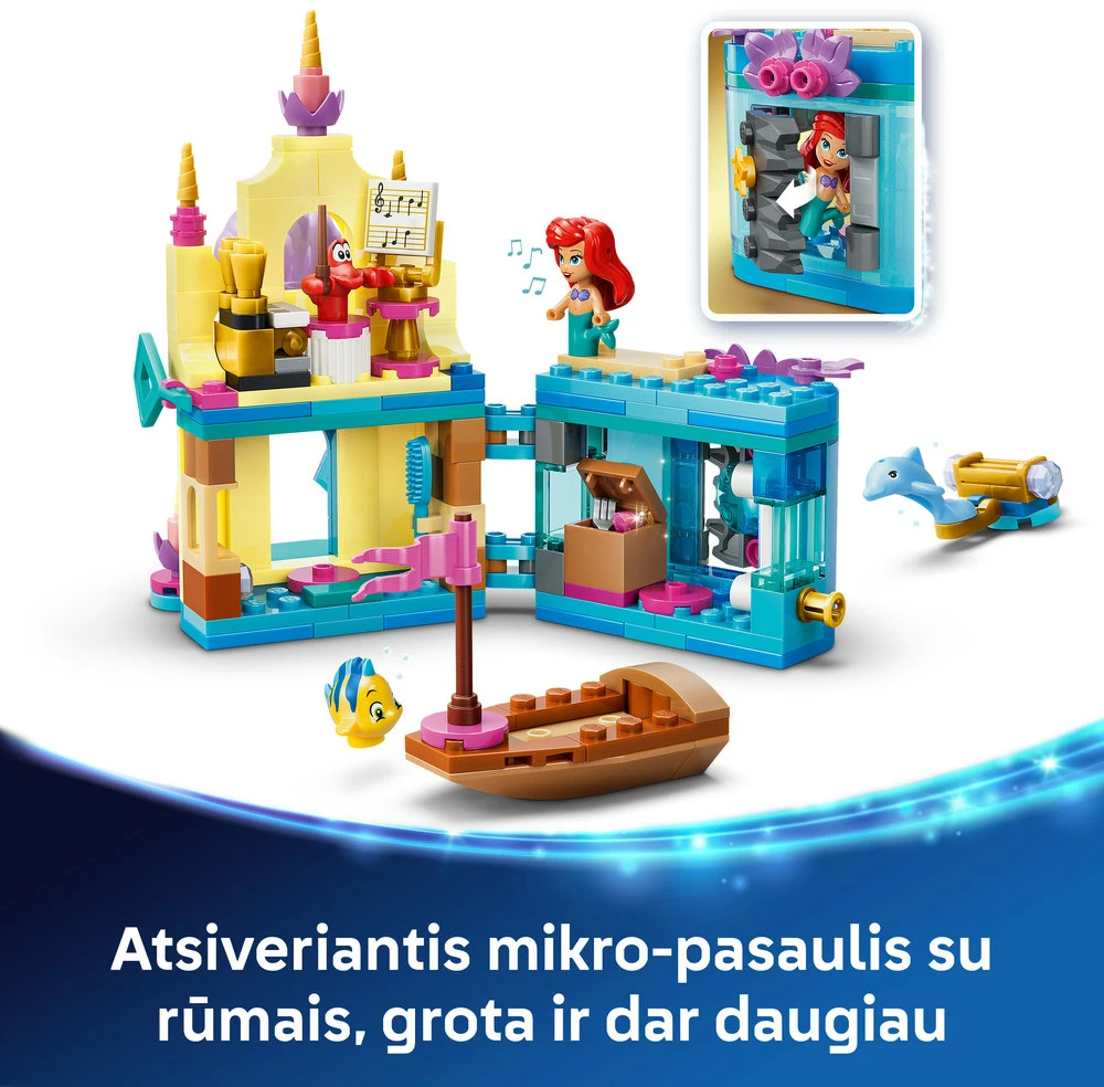 LEGO® ǀ „Disney Princess“ Stebuklingi Arielės mini rūmai 43285