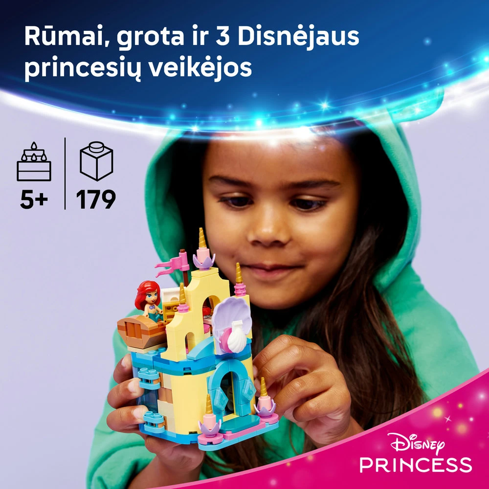 LEGO® ǀ „Disney Princess“ Stebuklingi Arielės mini rūmai 43285