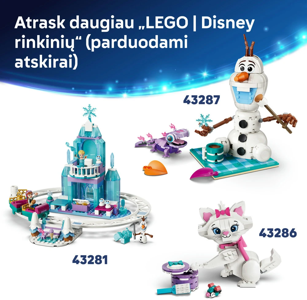 LEGO® ǀ „Disney Princess“ Stebuklingi Arielės mini rūmai 43285