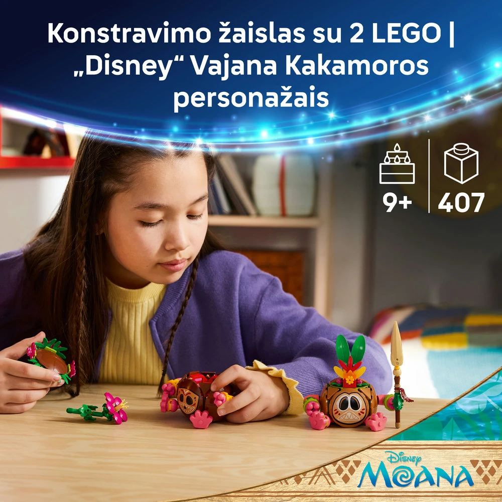 LEGO® | Disney Vajana Kakamoros Konstravimo žaislas 43293