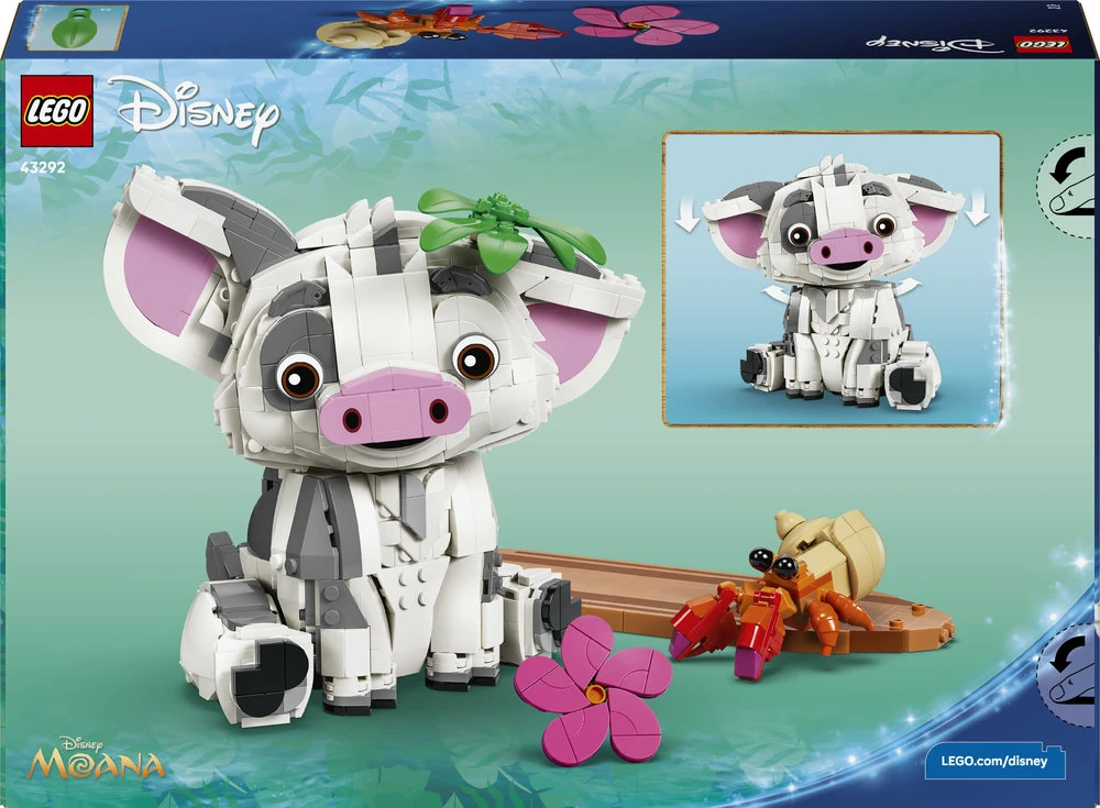 LEGO® | Disney Vajana Pua Konstravimo žaislas, dekoras 43292