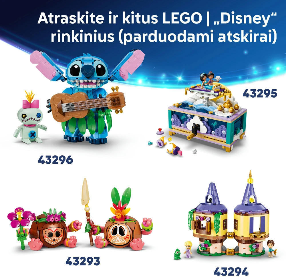 LEGO® | Disney Vajana Pua Konstravimo žaislas, dekoras 43292