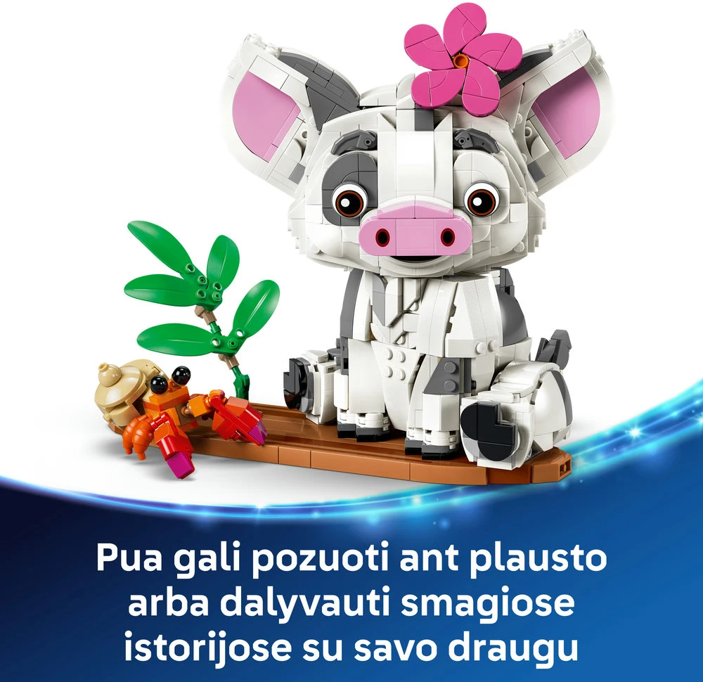 LEGO® | Disney Vajana Pua Konstravimo žaislas, dekoras 43292