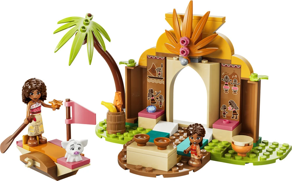 LEGO® ǀ Disney Vajana Trobelė ir valtis Žaislas 43282