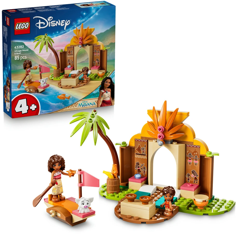 LEGO® ǀ Disney Vajana Trobelė ir valtis Žaislas 43282