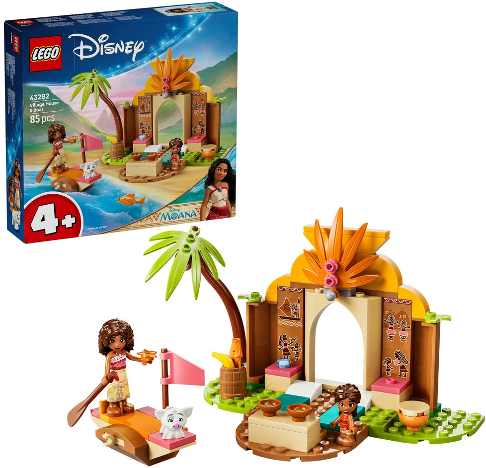 LEGO® ǀ Disney Vajana Trobelė ir valtis Žaislas 43282