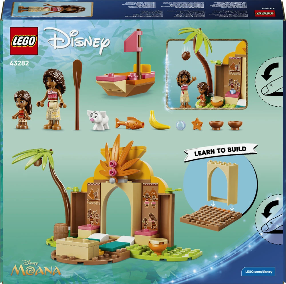 LEGO® ǀ Disney Vajana Trobelė ir valtis Žaislas 43282