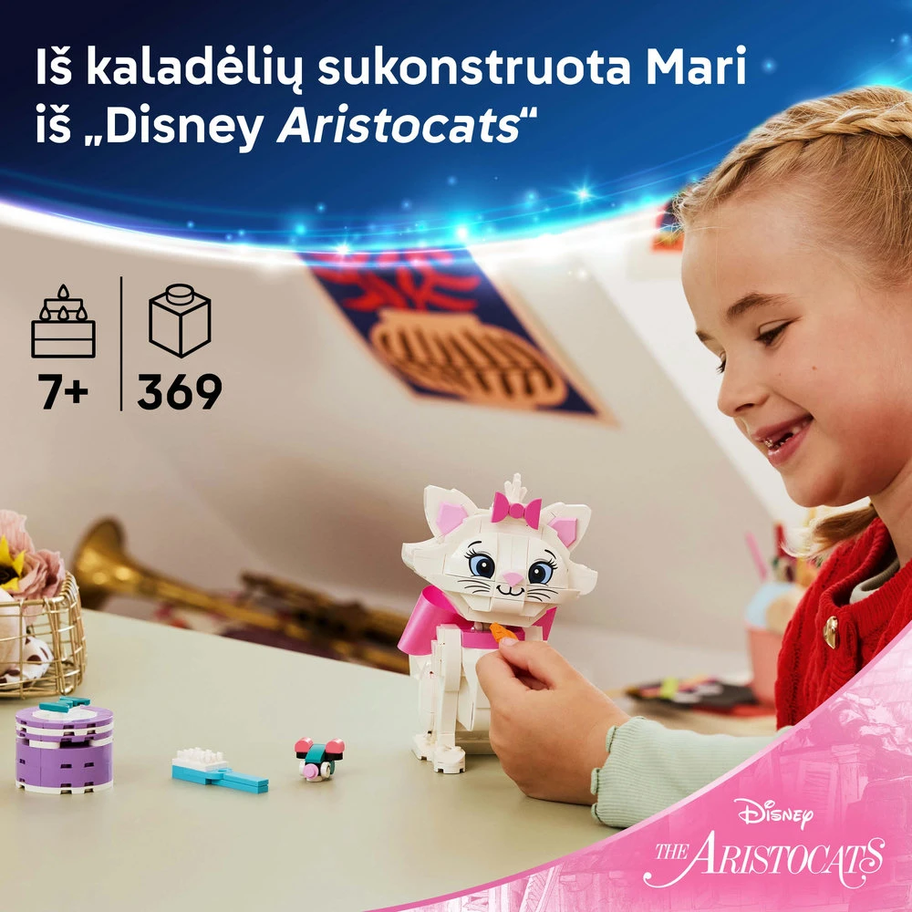 LEGO® ǀ „Disney“ Žavioji Merė iš filmo Aristokatės 43286
