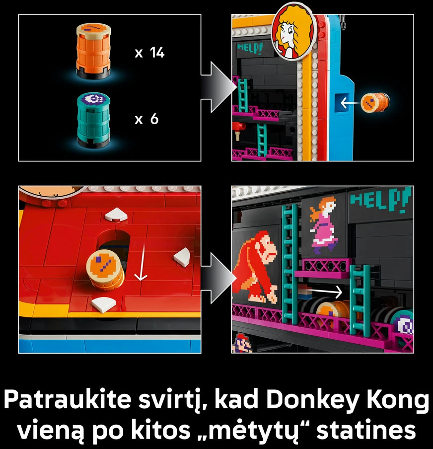 LEGO® „Donkey Kong™“ žaidimų automatas Rinkinys 72051
