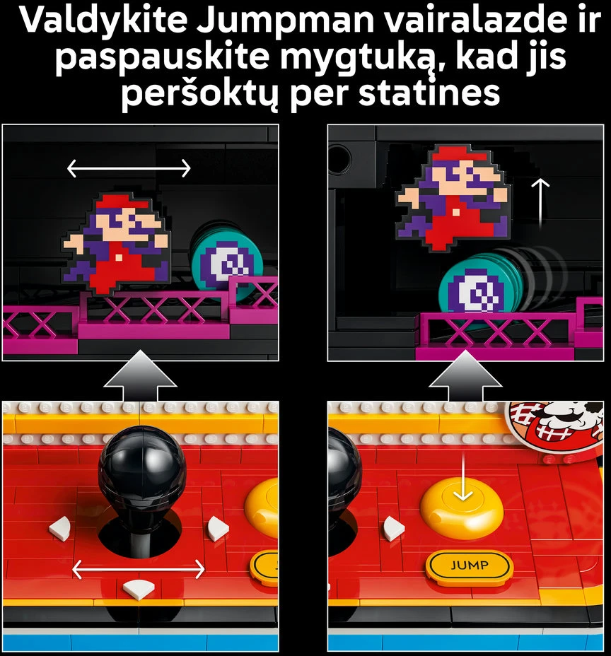 LEGO® „Donkey Kong™“ žaidimų automatas Rinkinys 72051