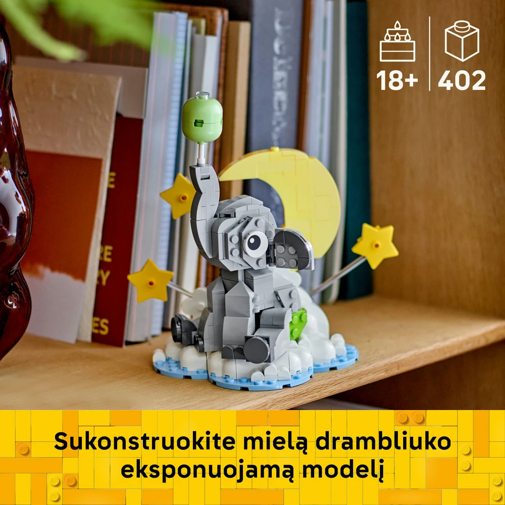 LEGO® drambliukas danguje Eksponuojama dovana naujiems tėvams 40814