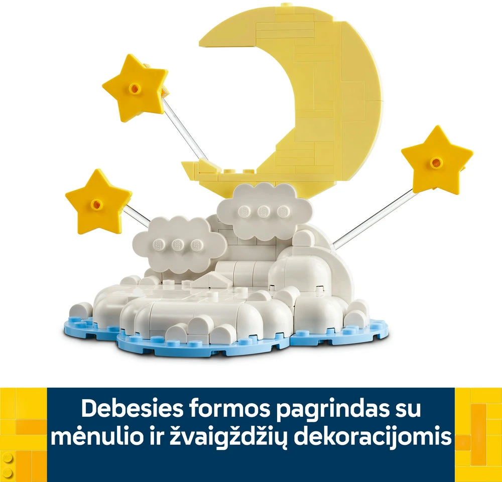 LEGO® drambliukas danguje Eksponuojama dovana naujiems tėvams 40814