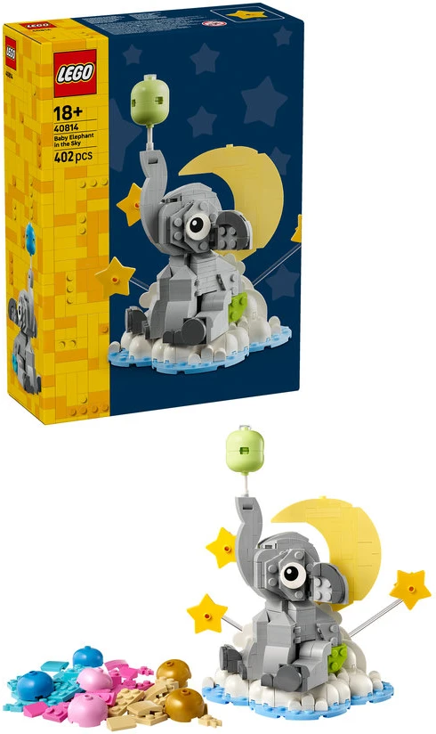 LEGO® drambliukas danguje Eksponuojama dovana naujiems tėvams 40814
