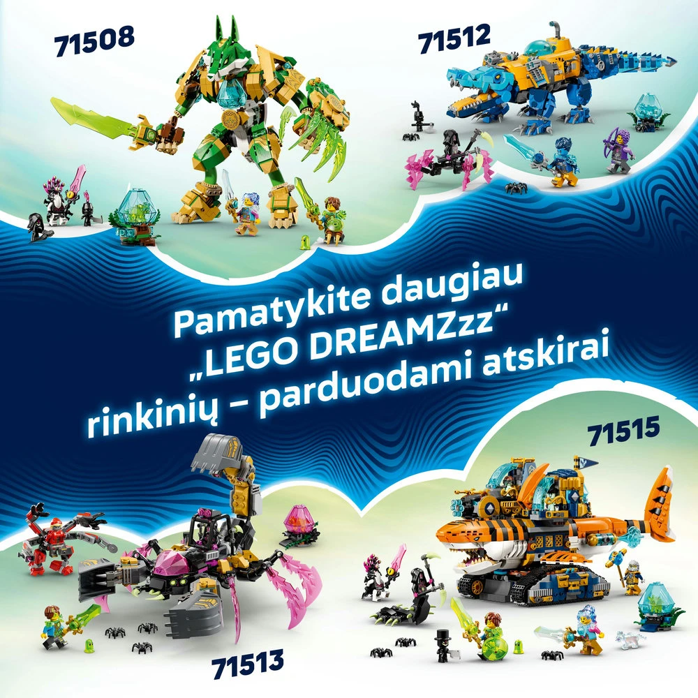 „LEGO® DREAMZzz™“ Dinozauro-lėktuvo rinkinys 71514