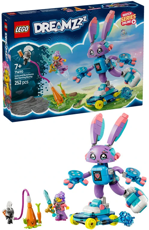 LEGO® DREAMZzz Izzie ir žaidimų triušiukas Bunchurro (71490)