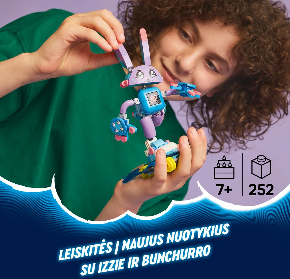LEGO® DREAMZzz Izzie ir žaidimų triušiukas Bunchurro (71490)