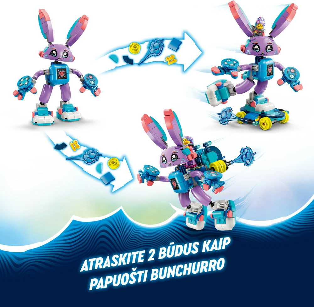 LEGO® DREAMZzz Izzie ir žaidimų triušiukas Bunchurro (71490)