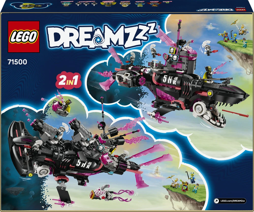 LEGO® DREAMZzz™ Košmariškas ryklių povandeninis laivas 71500